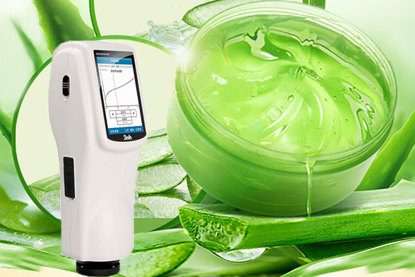 蘆薈凝膠顏色品質管控用分光測色儀