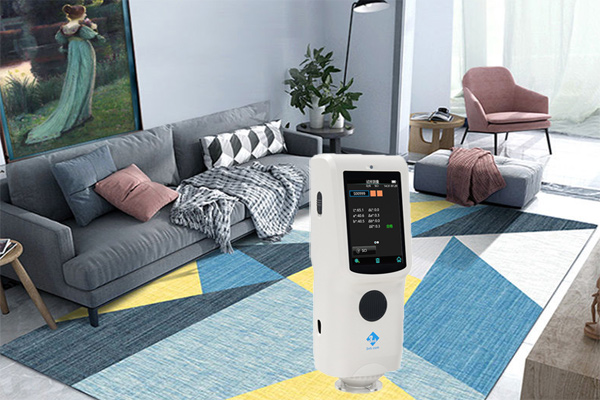 色差儀檢測客廳地毯顏色的一致性